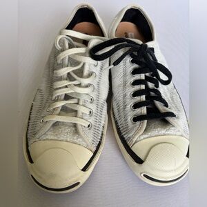 Converse Unisex Canvas Low Top Jack Purcell Sneakers Fur And Canvas